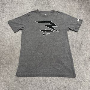 Nike 3BRAND Russell Wilson Crew Neck Graphic T‑Shirt Women XL Heather Gray Tee